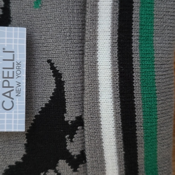 CAPELLI OF NEW YORK BRAND BOYS GRAY & BLACK DINOSAUR WINTER HAT & MITTENS 2T-4T - Picture 4 of 11